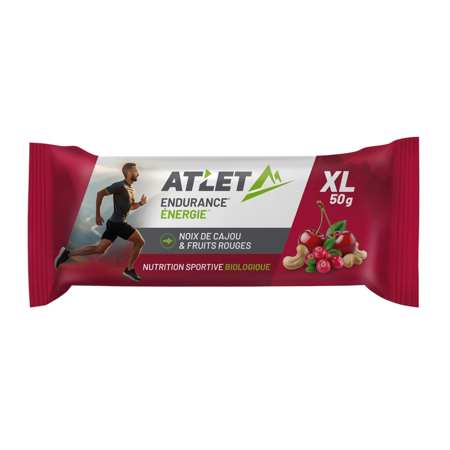 Barre Energétique Noix de cajou & Fruits rouges Bio
