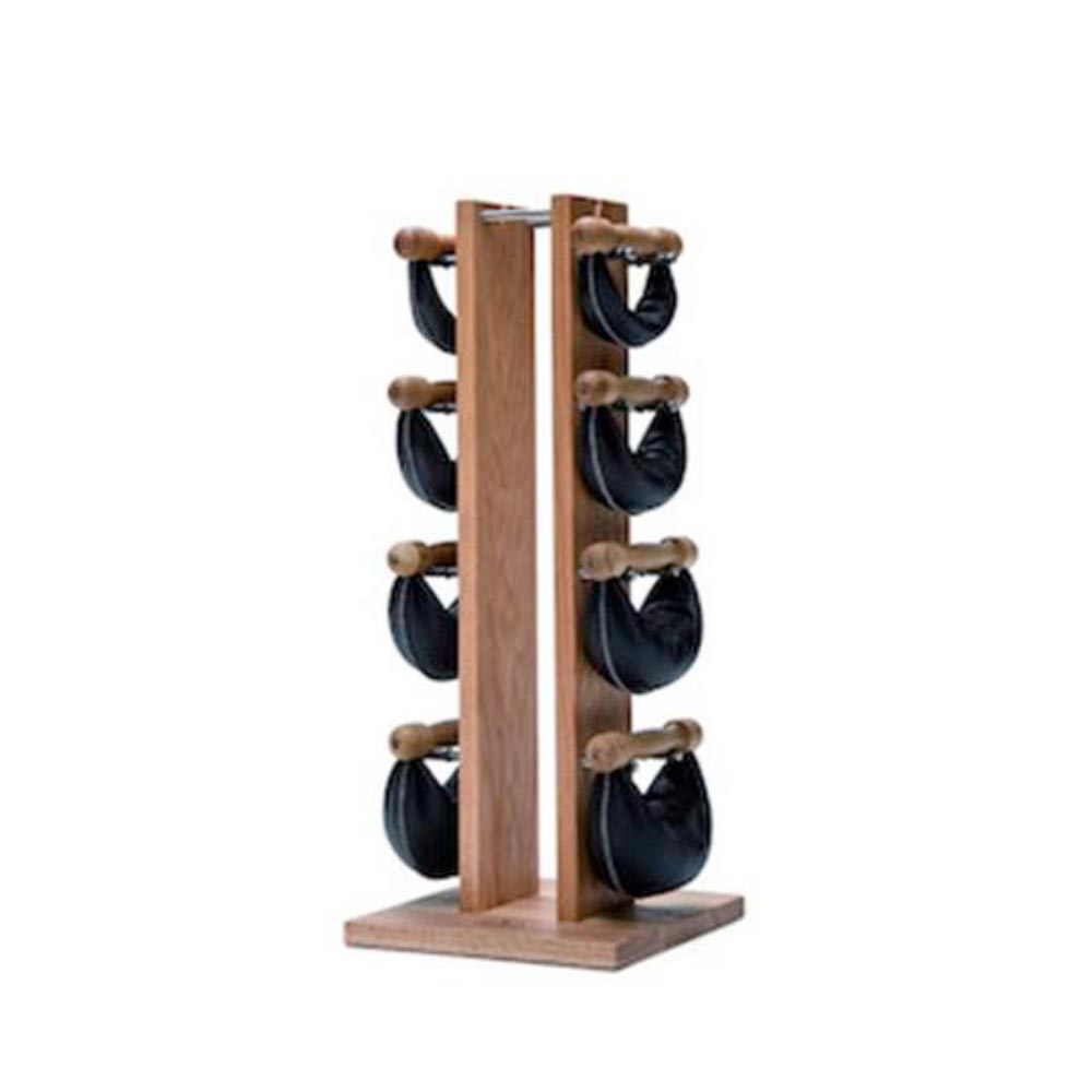 Tour Chêne avec poids cuir noir 2,4,6,8 kg
