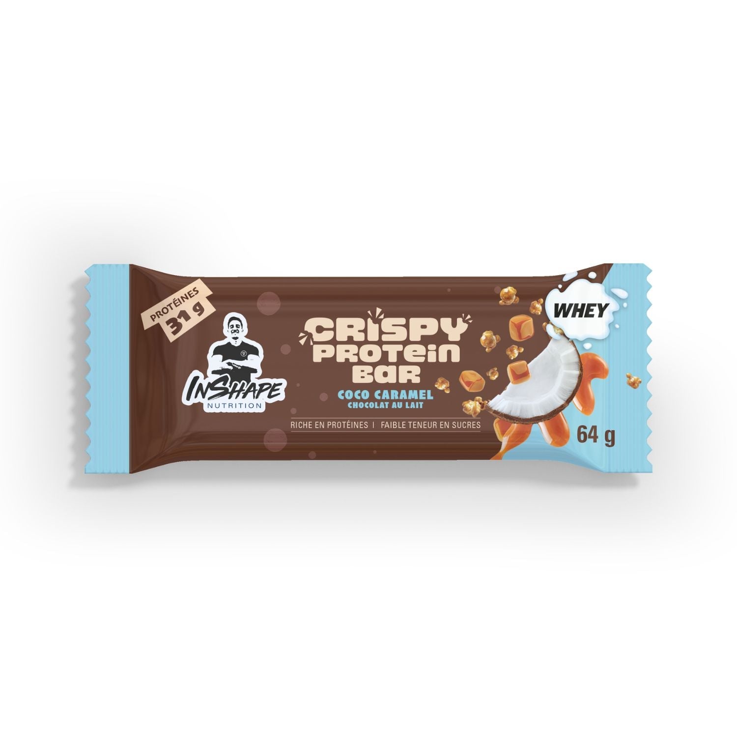 Barre Protéinée coco caramel - 64 g