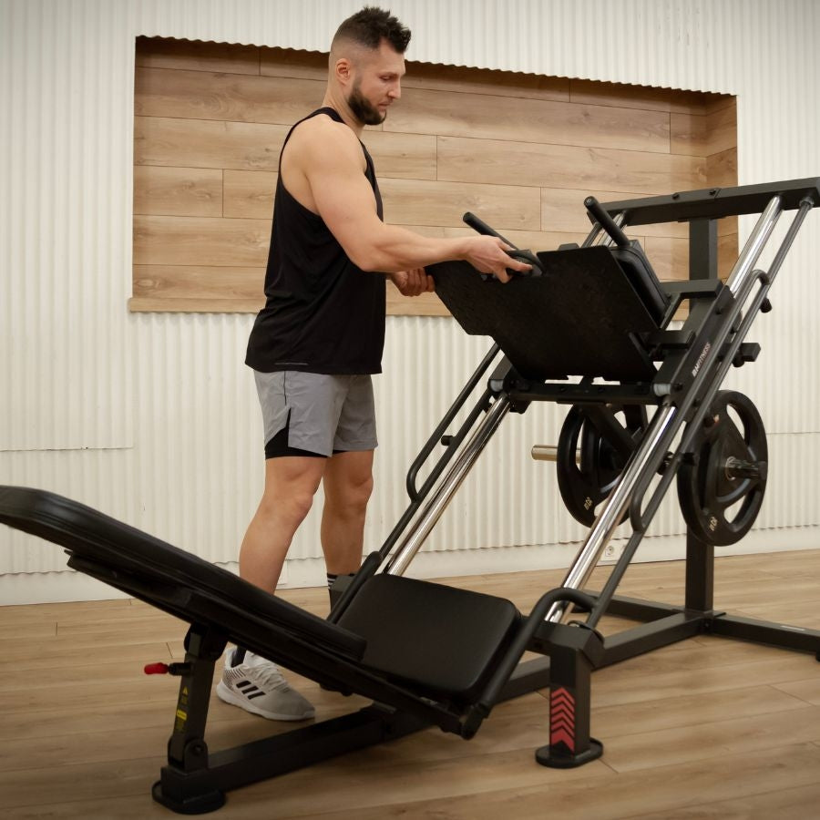 HACK SQUAT - LEG PRESS 45º