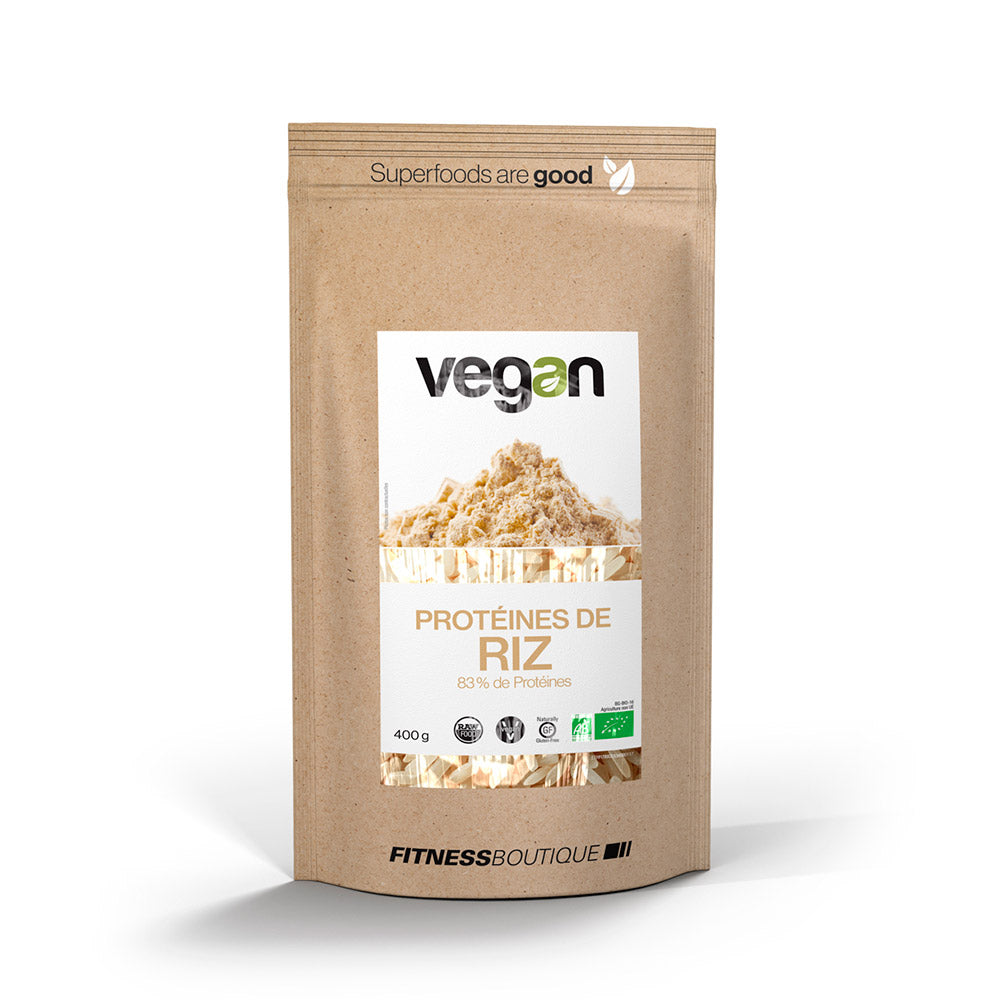 Proteines de Riz 83 % Cru et BIO